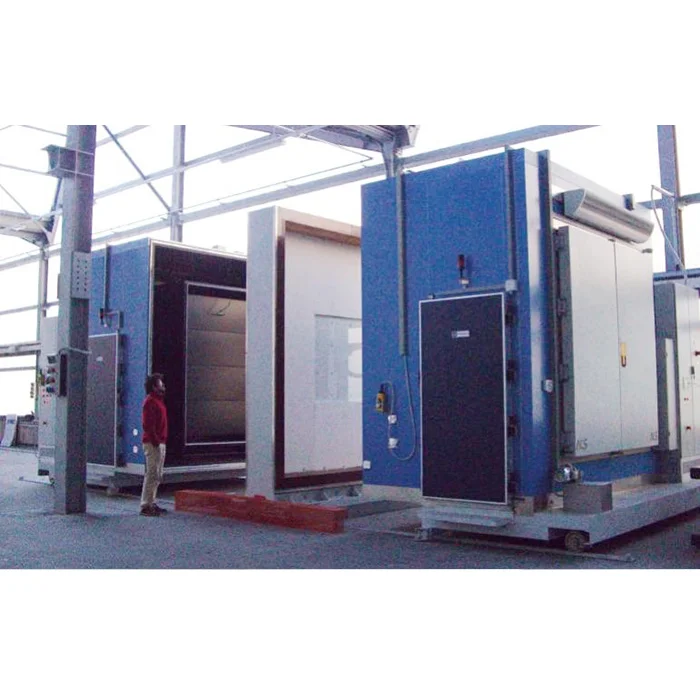 Climatic chambers for transmittance tests on building components