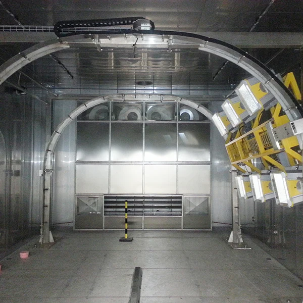 Customized solar simulation test chambers