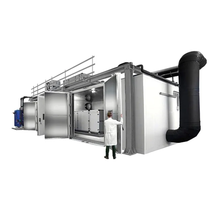 Calorimeters to test the efficiency of air conditioning systems
