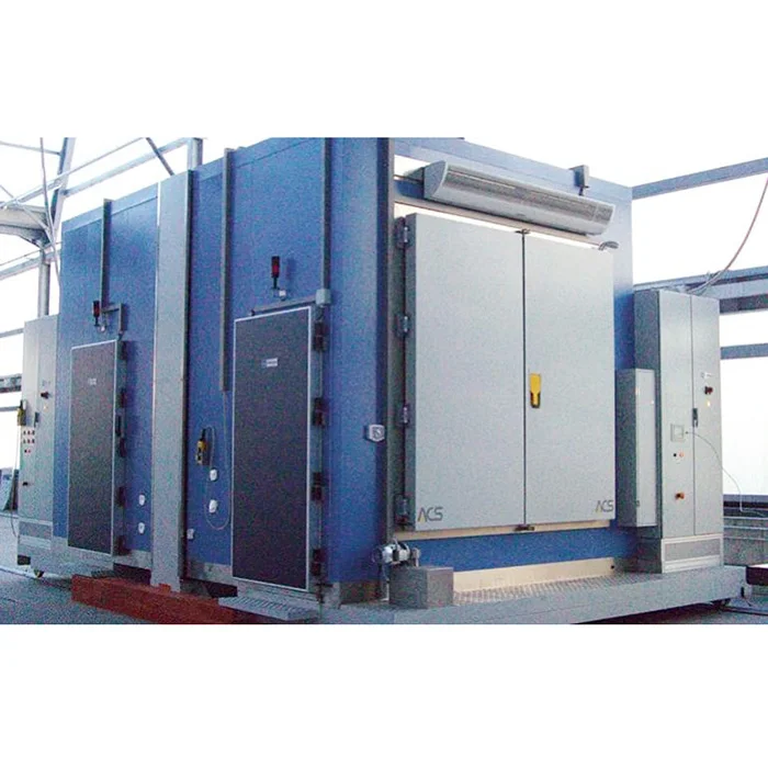 Climatic chambers for transmittance tests on building components